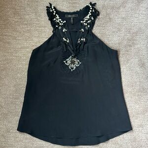 BCBGMAXAZRIA rhinestone top. Size S
